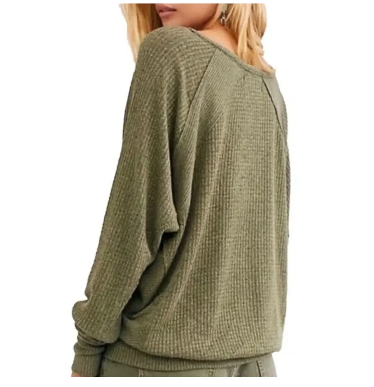 NWT Free People Santa Clara Thermal Size XS in Ferngully  - Image 2