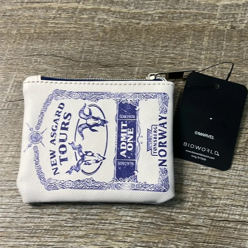 New Bioworld Disney Marvel Thor Love and Thunder New Asgard Coin Purse Wallet - Image 2