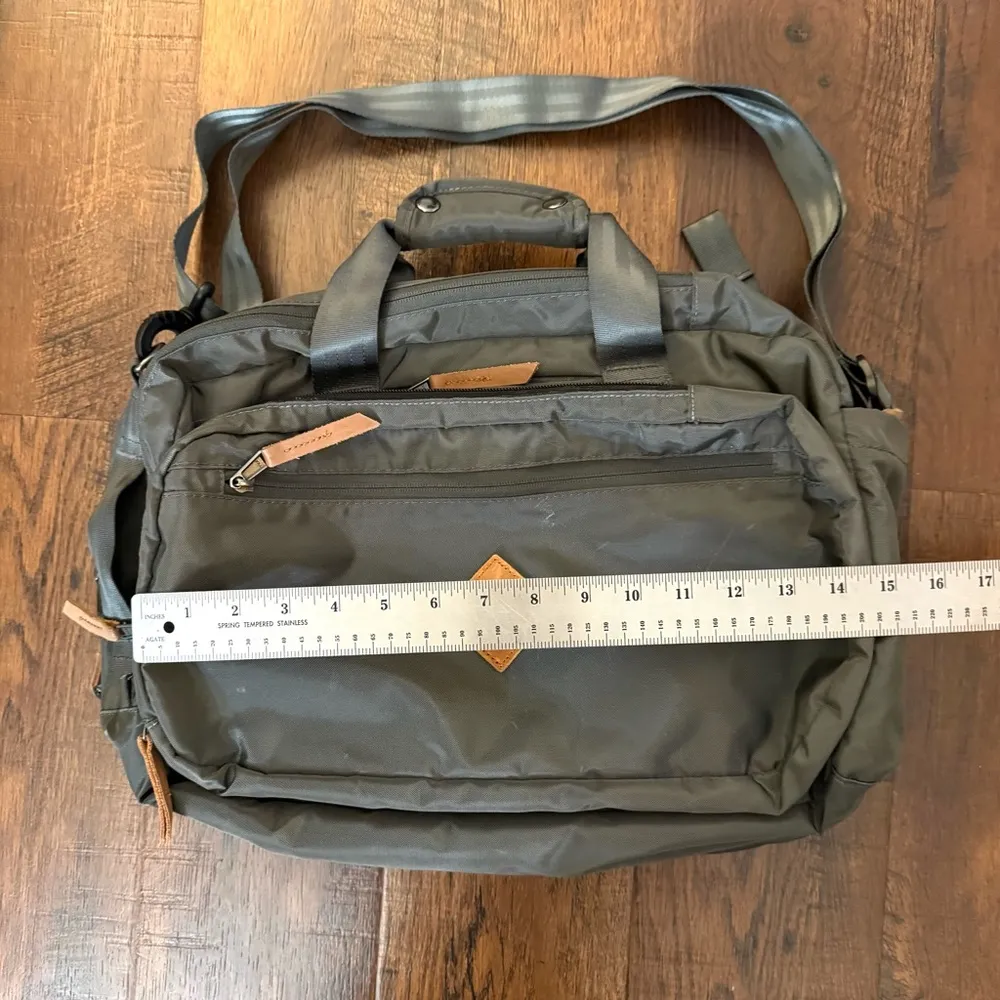 BROOKLYN INDUSTRIES convertible backpack/briefcase, unisex Gray - Image 13