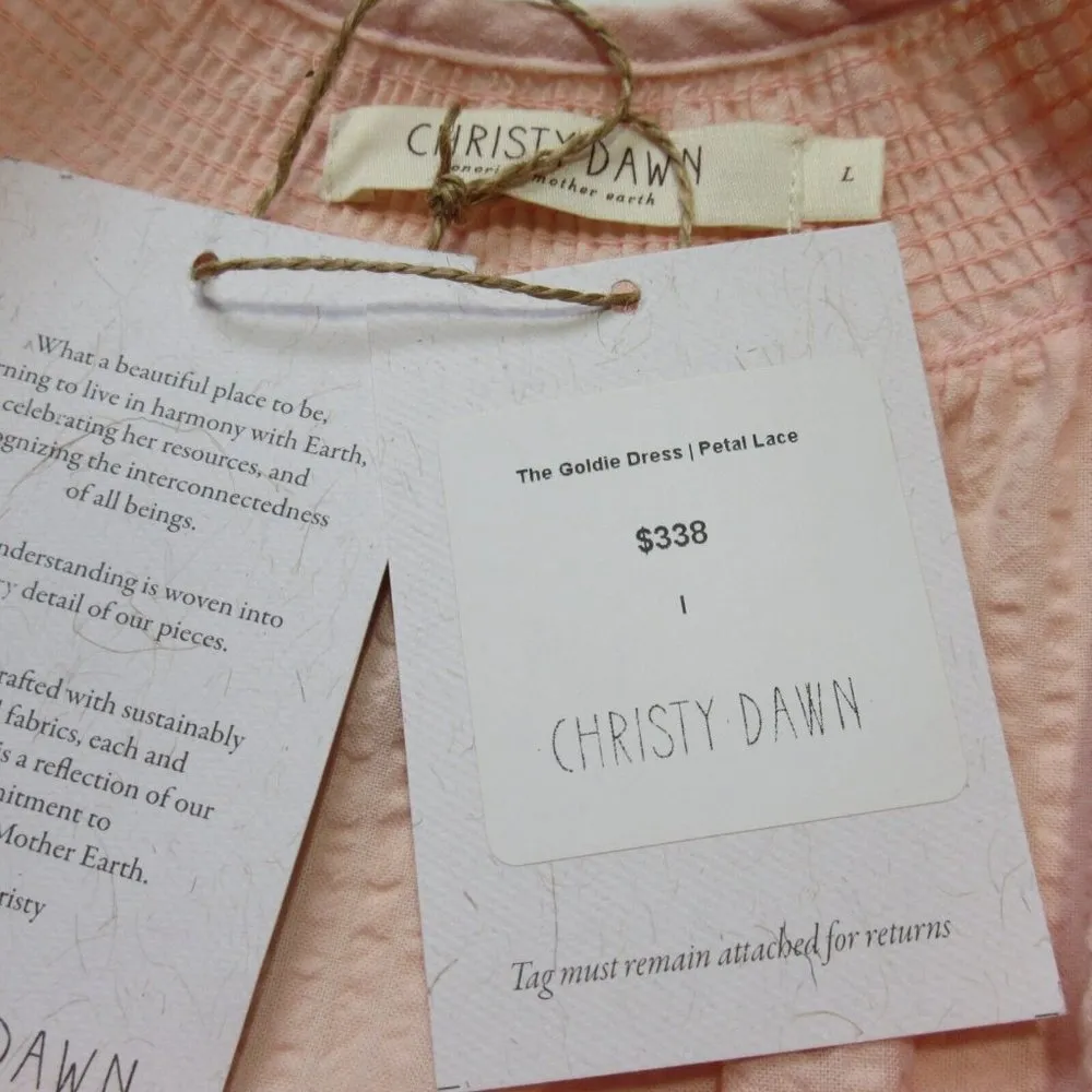 NWT Christy Dawn The Goldie in Petal Lace Seersucker Striped Maxi Dress L - Image 6