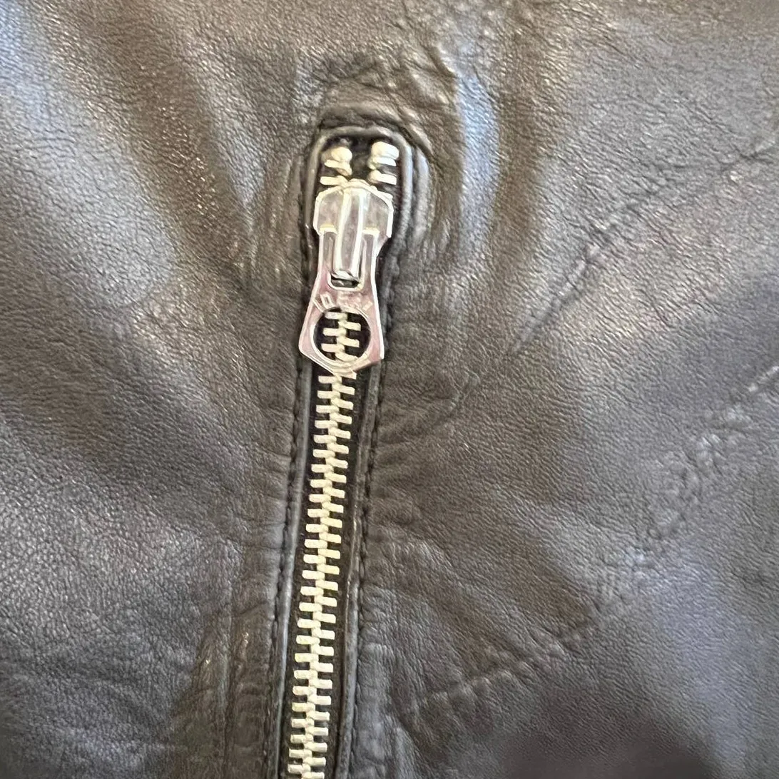 MADEWELL Washed Leather Moto Jacket Size XS - Image 9