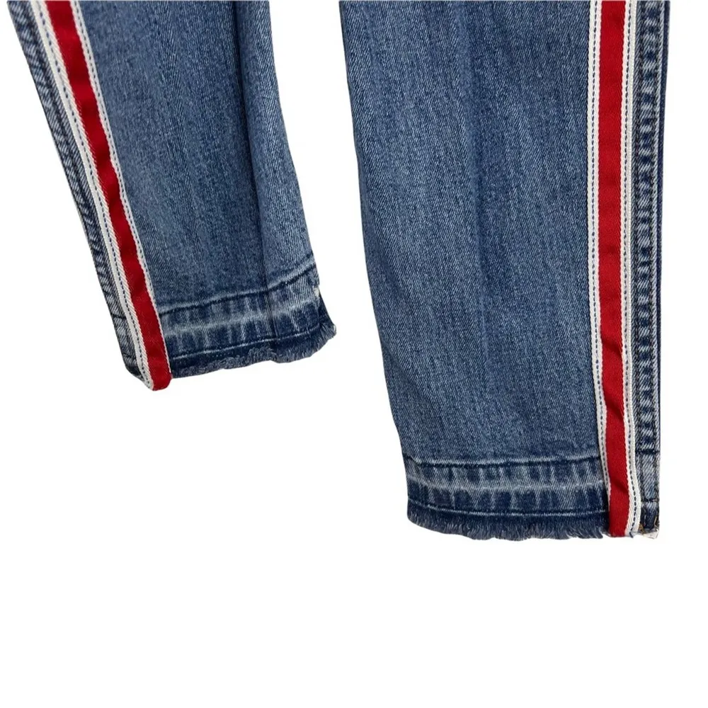 Revice | Ruby Tuesday Racer Stripe Raw Hem High Rise Jeans 26 - Image 13