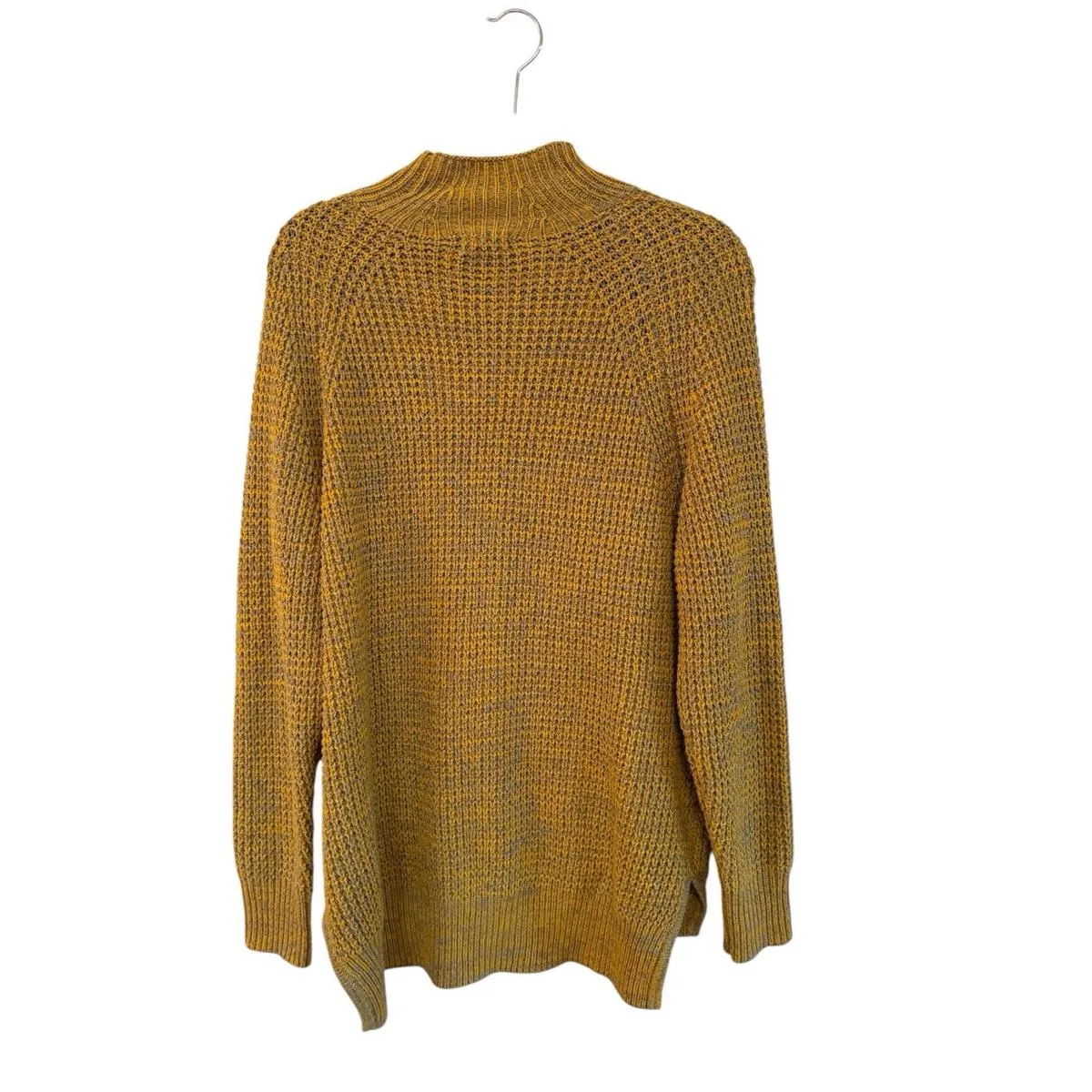 Urban Outfitters BDG Yellow Marled Waffle Knit Mock Neck Turtlneck Sweater S-P - Image 4