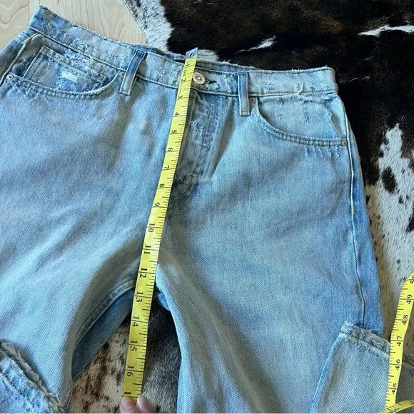 Hudson Jeans Thalia Loose Fit Light Blue Straight‎ Leg Jeans for Women - Image 10
