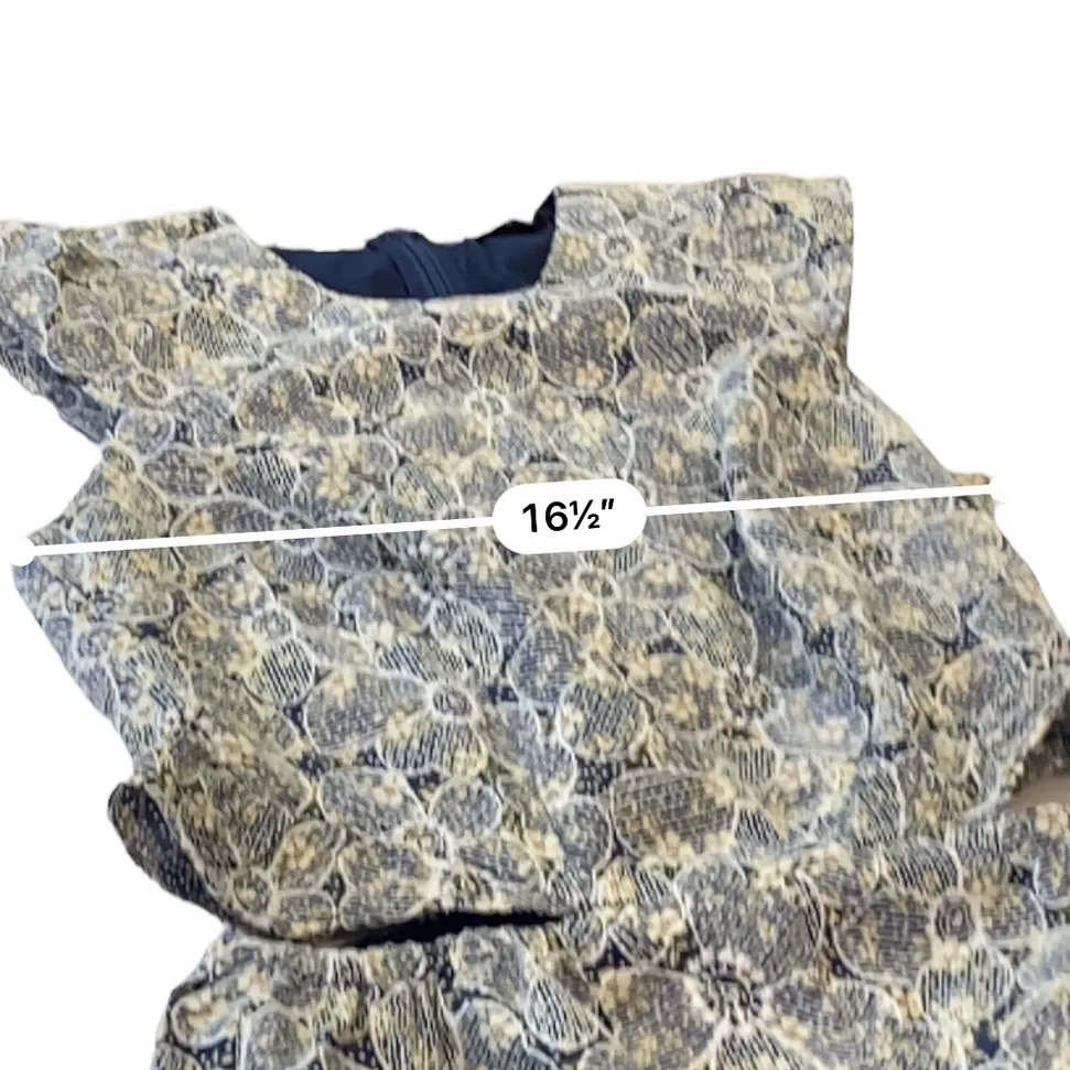 Anthropologie Helena Jumpsuit Adelyn Rae Navy Cream Floral NEW Size XS - Image 10