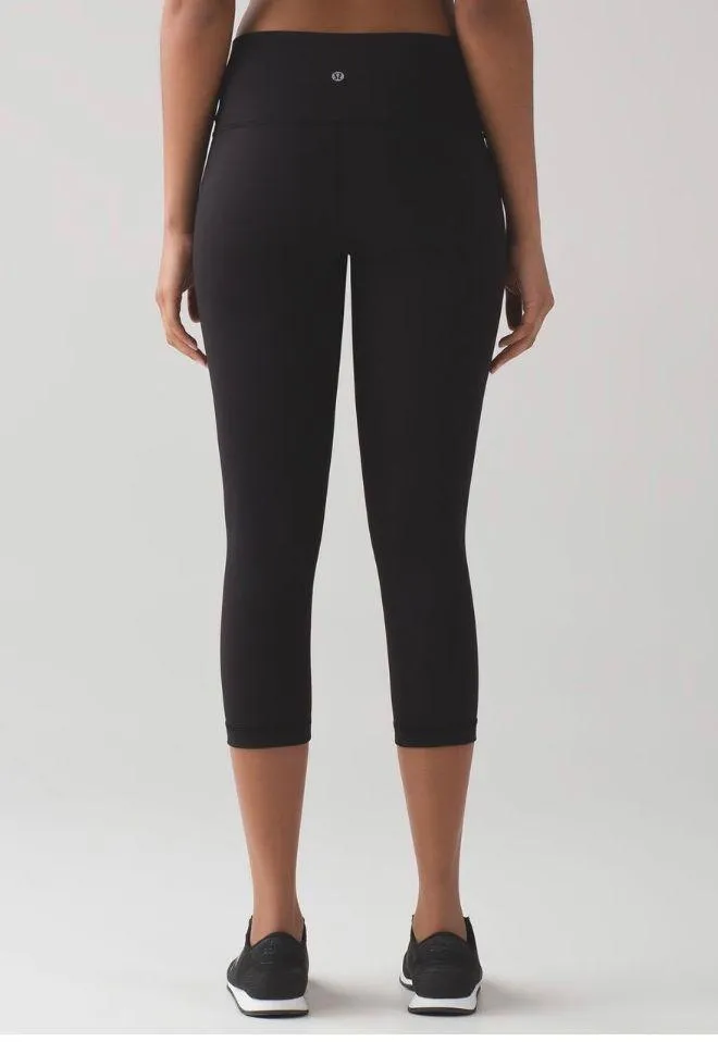 Black Lulu Crop Leggings - Image 3