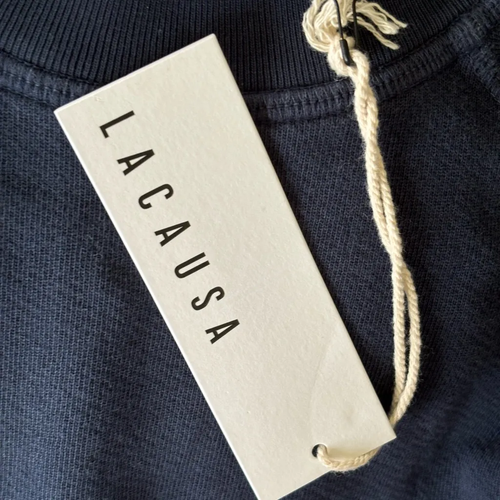 anthropologie Lacausa barb raglan terry sweatshirt new NWT fall cozy loungewear - Image 7