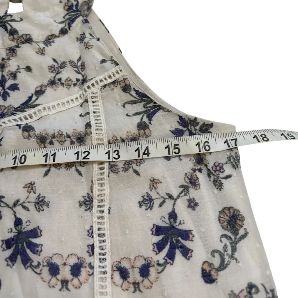 Blue Rain Ivory Floral Sleeveless Halter Dress - Image 7