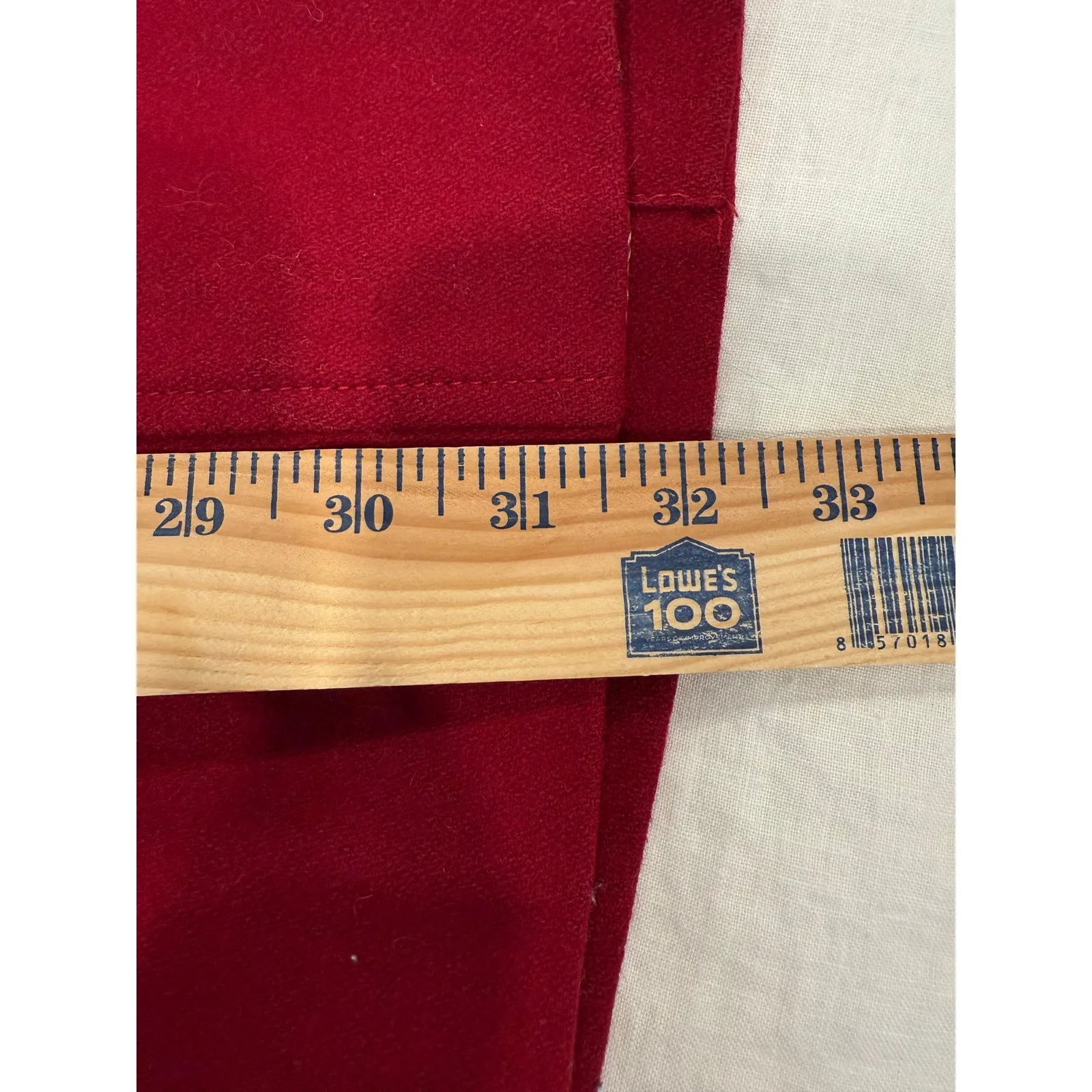 Anthropologie Tulle womens red wool blend button up collared pea coat Medium - Image 10