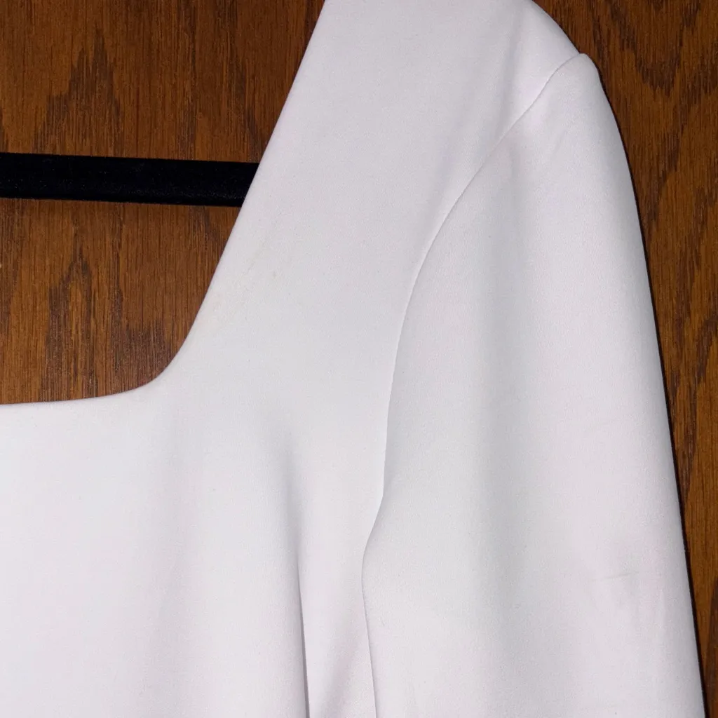 EXPRESS White Square Neck Body Compression Top NWT - Image 4