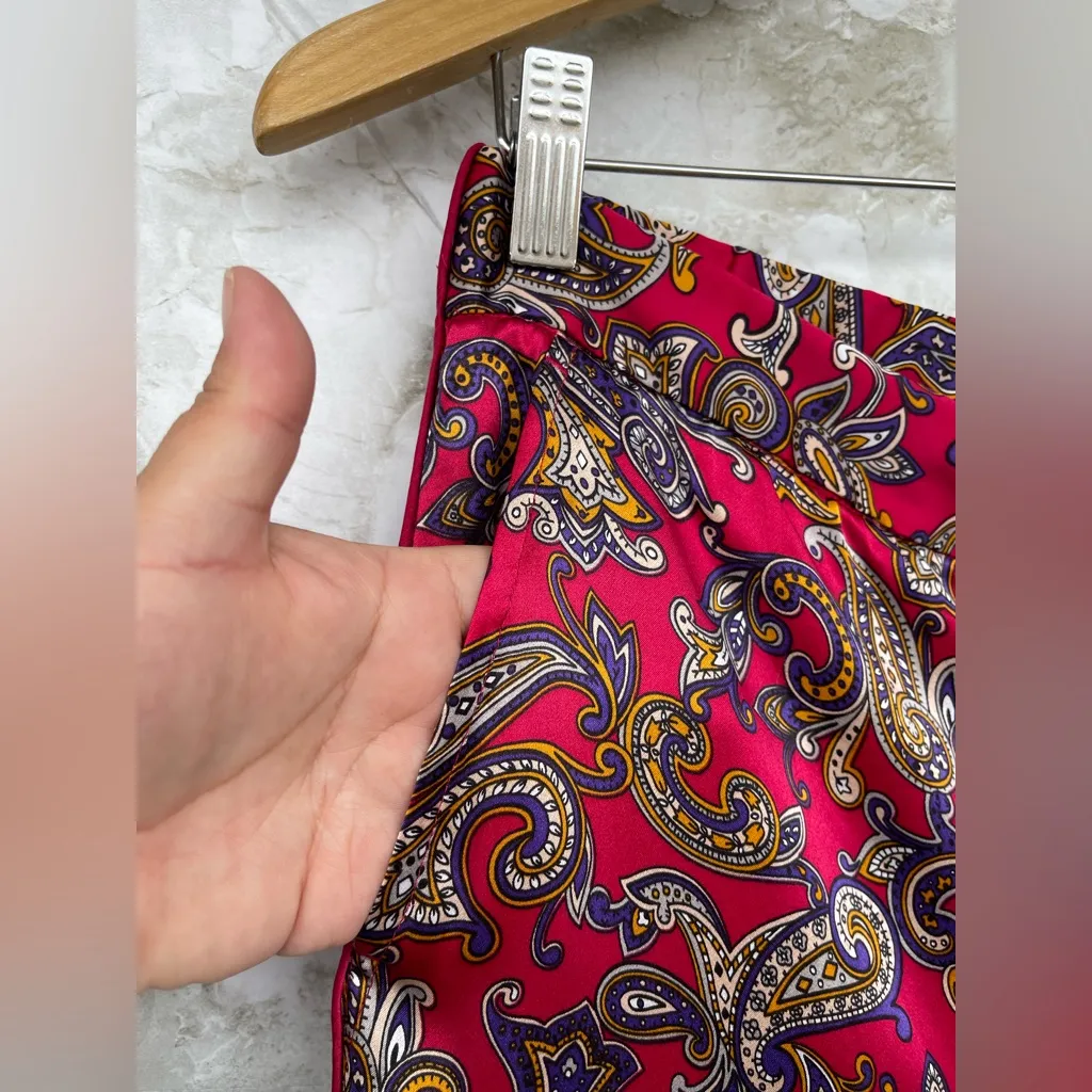 Equipment flowing paisley silk pants size small - Image 6