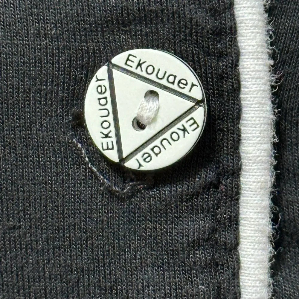 Ekouaer Women’s Size XS Black with White Piping Two Piece PJ Pajama Set - Image 7