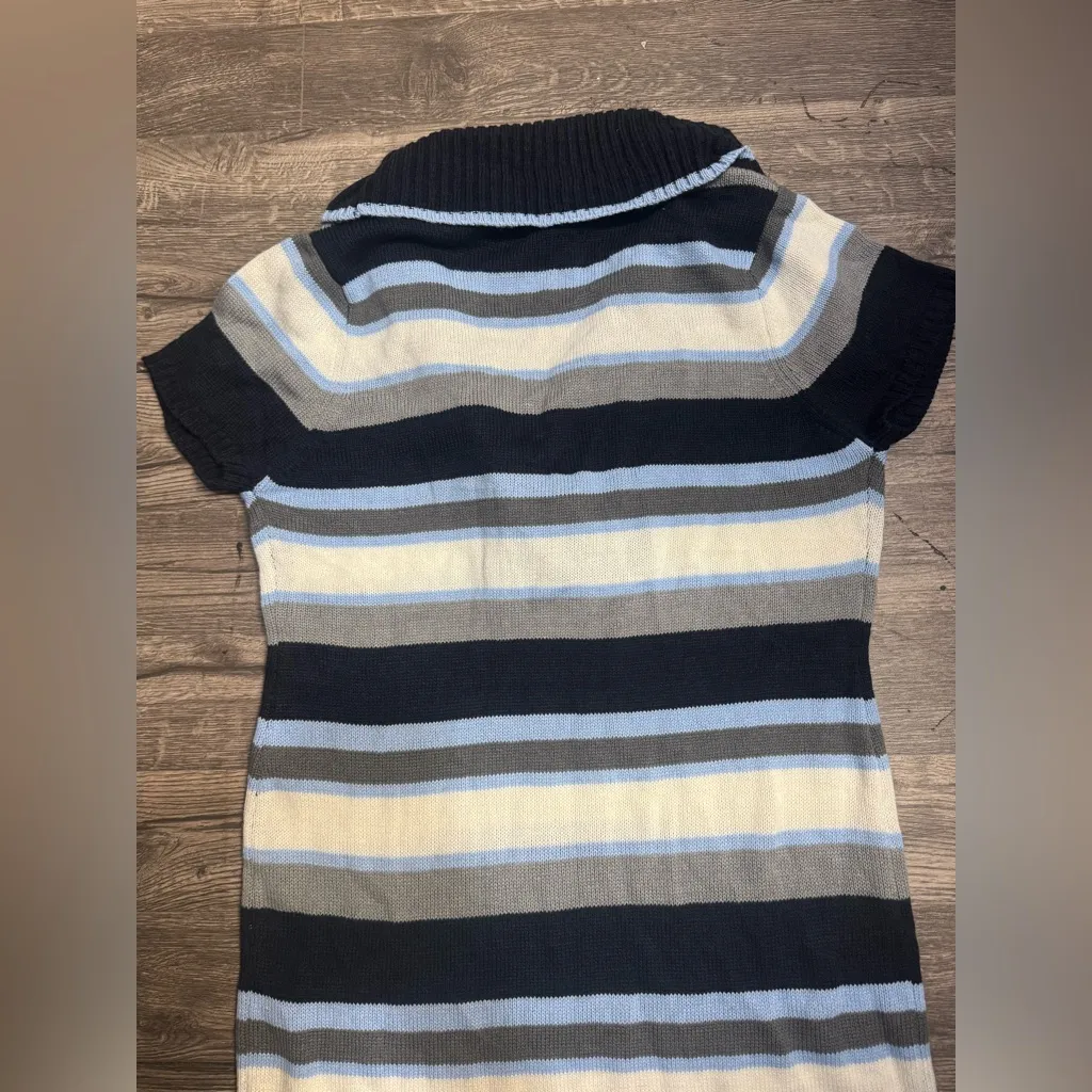 Extra Touch Black and Blue Knit Top Size 3X - Image 2