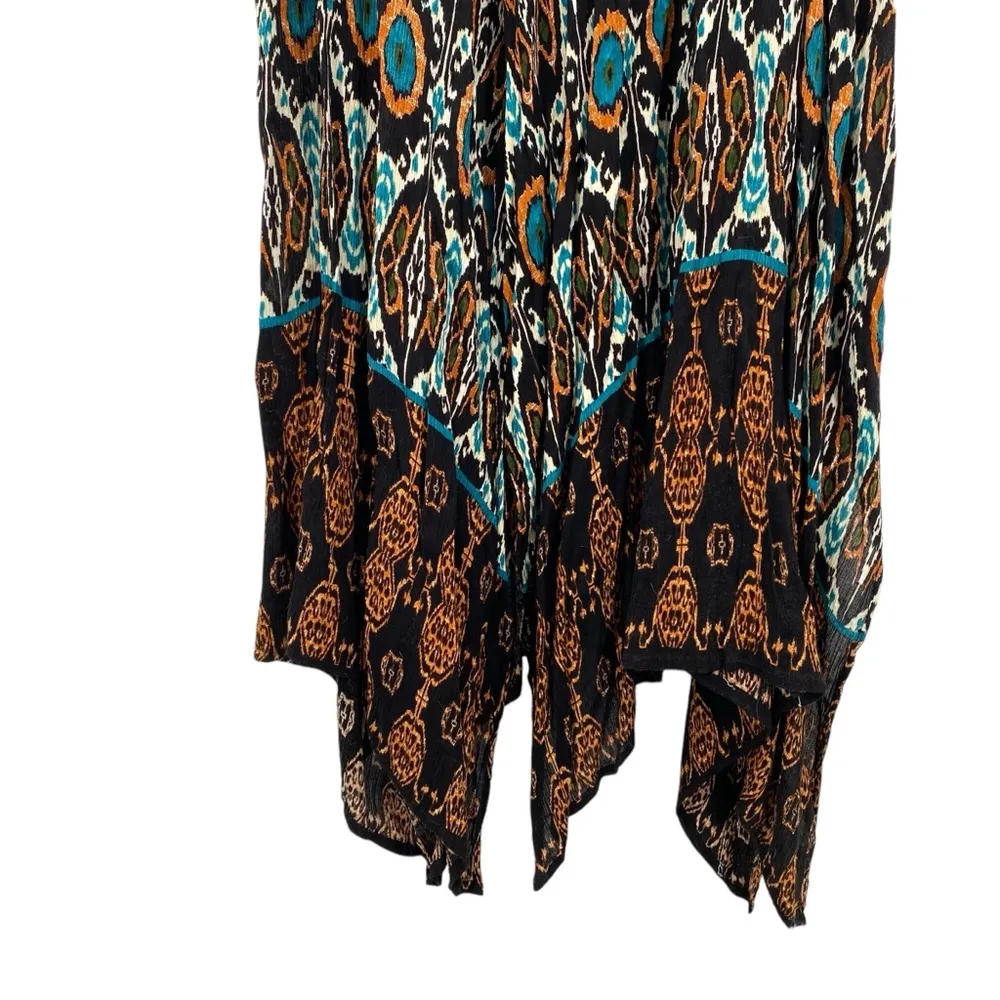 Billa Billabong Bohemian Maxi Dress Crochet Colorful Flowy - Image 3