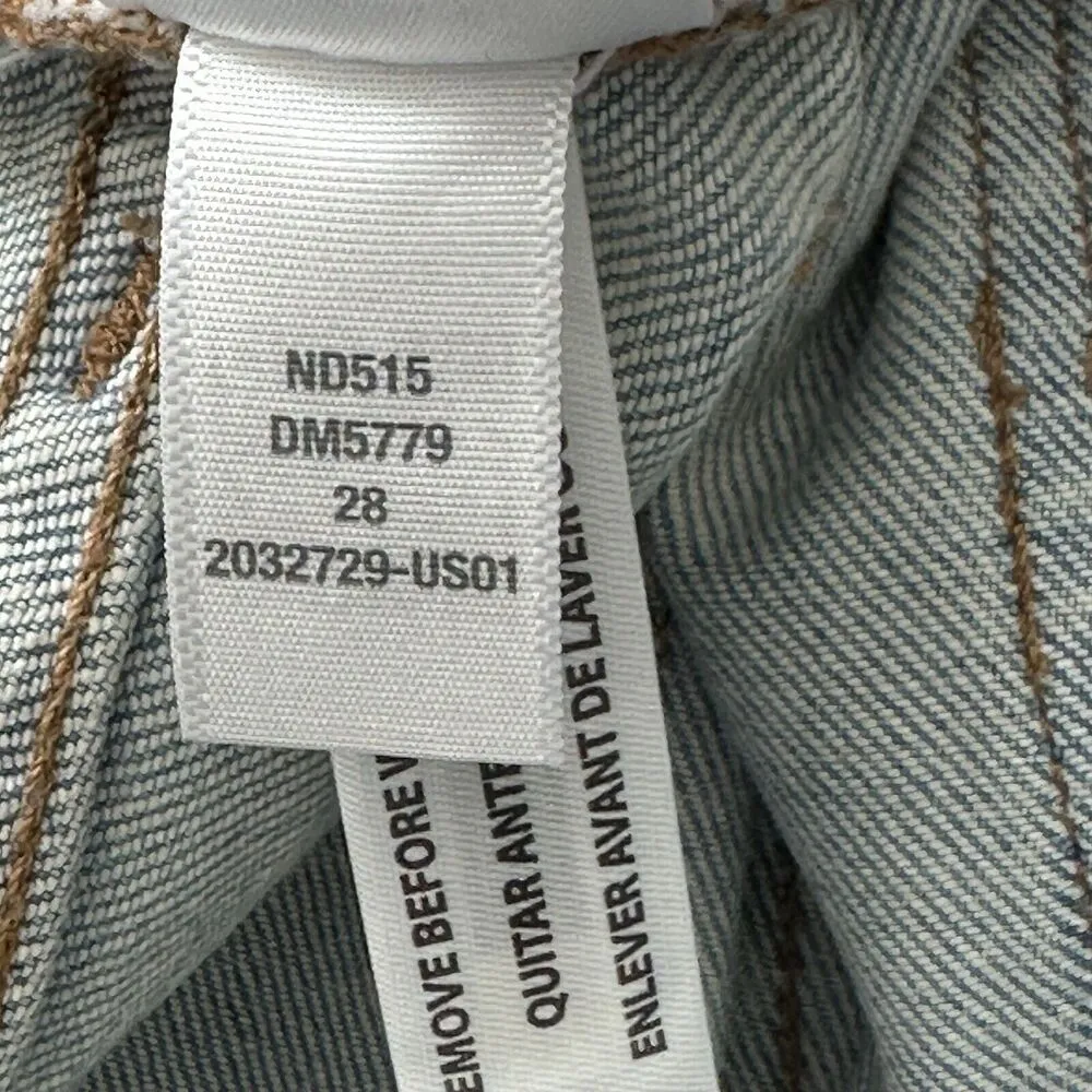 Madewell The Perfect Vintage Jean High Rise  Straight Distressed Size 28 - Image 11