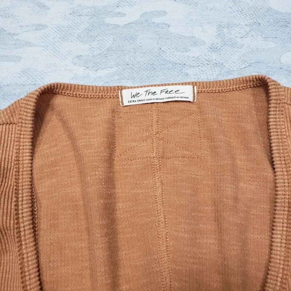 We The Free Dress Womens X Small Brown Button Up Sleeveless Maxi - Image 3