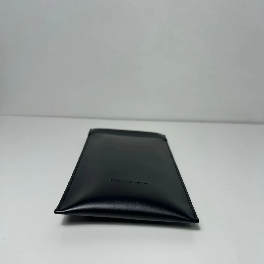 Yves Saint Laurent YSL Eye Glasses Sunglasses Soft Case and Cleaning Cloth Black - Image 9