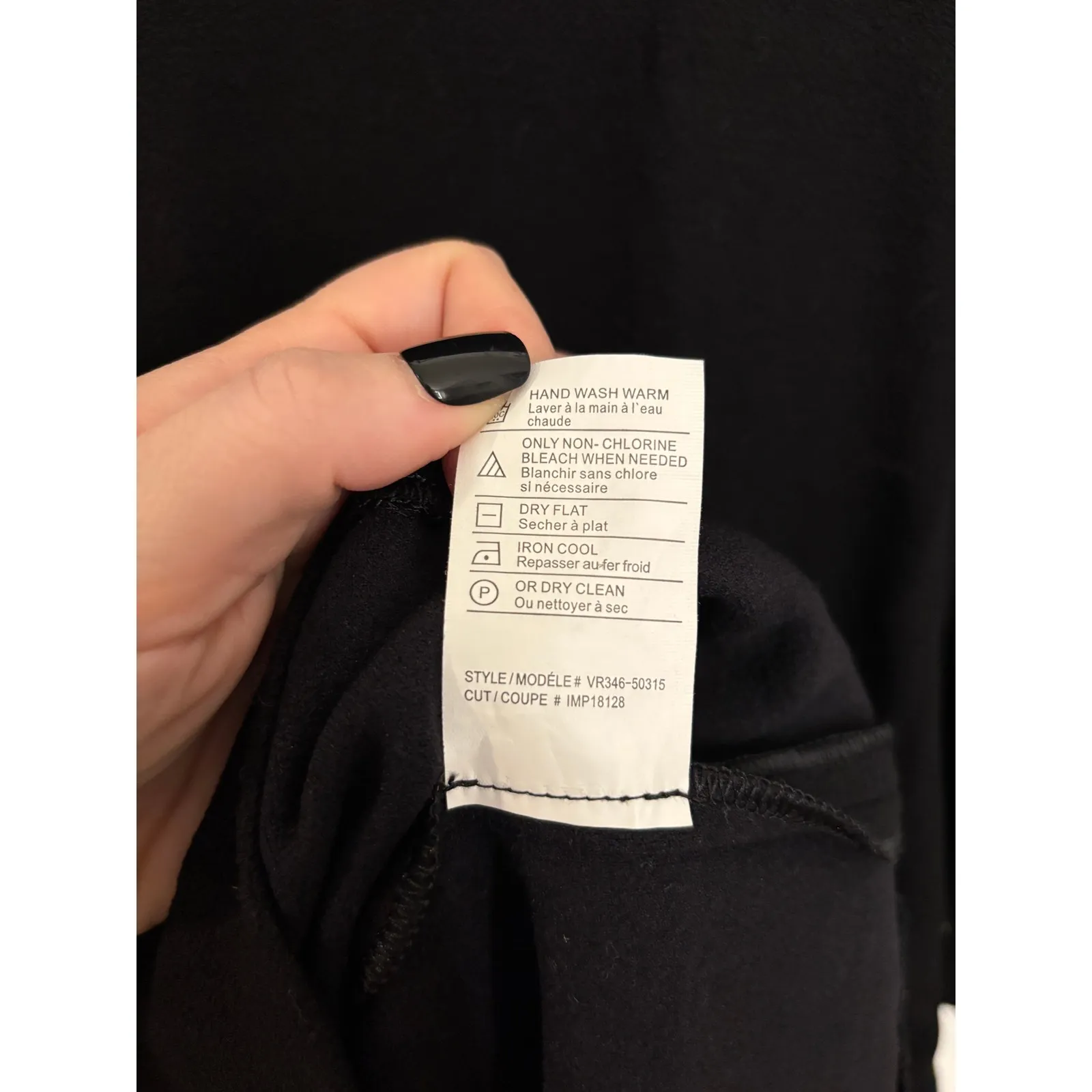 Vince Dress Womens Large Black Long Sleeve Sheath Knee Length Crew Neck Pencil - Image 5