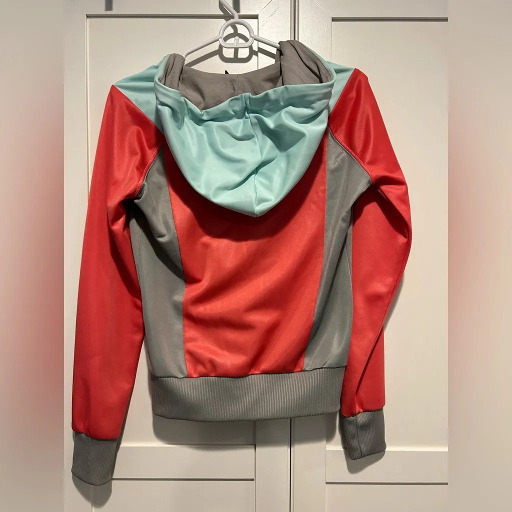 H&M Divided Neon Zip Up Hoodie - Image 3