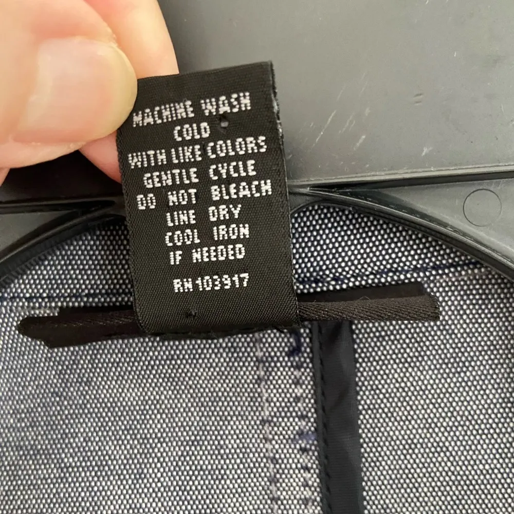 Ava and Grace Blazer Blue Heather 3/4 Sleeve Cropped 3 Button​​ Size 8 - Image 4