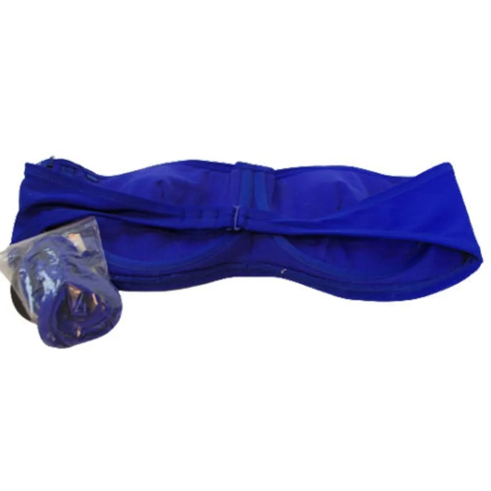 Body Glove Abyss Bandeau Bikini Top Glow Blue Swim Top Size: M NWT - Image 2