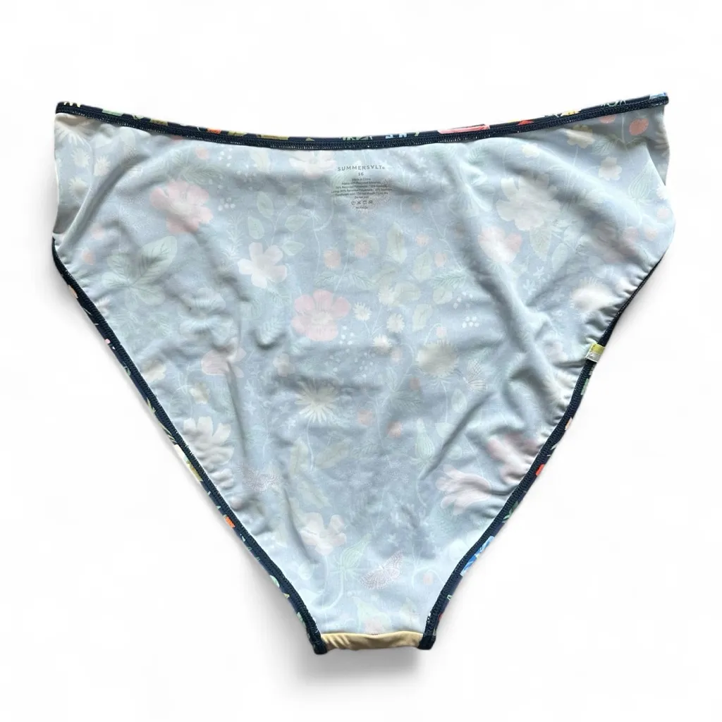 Summersalt Strawberry Field Floral Bikini Set Size 16 - Image 5