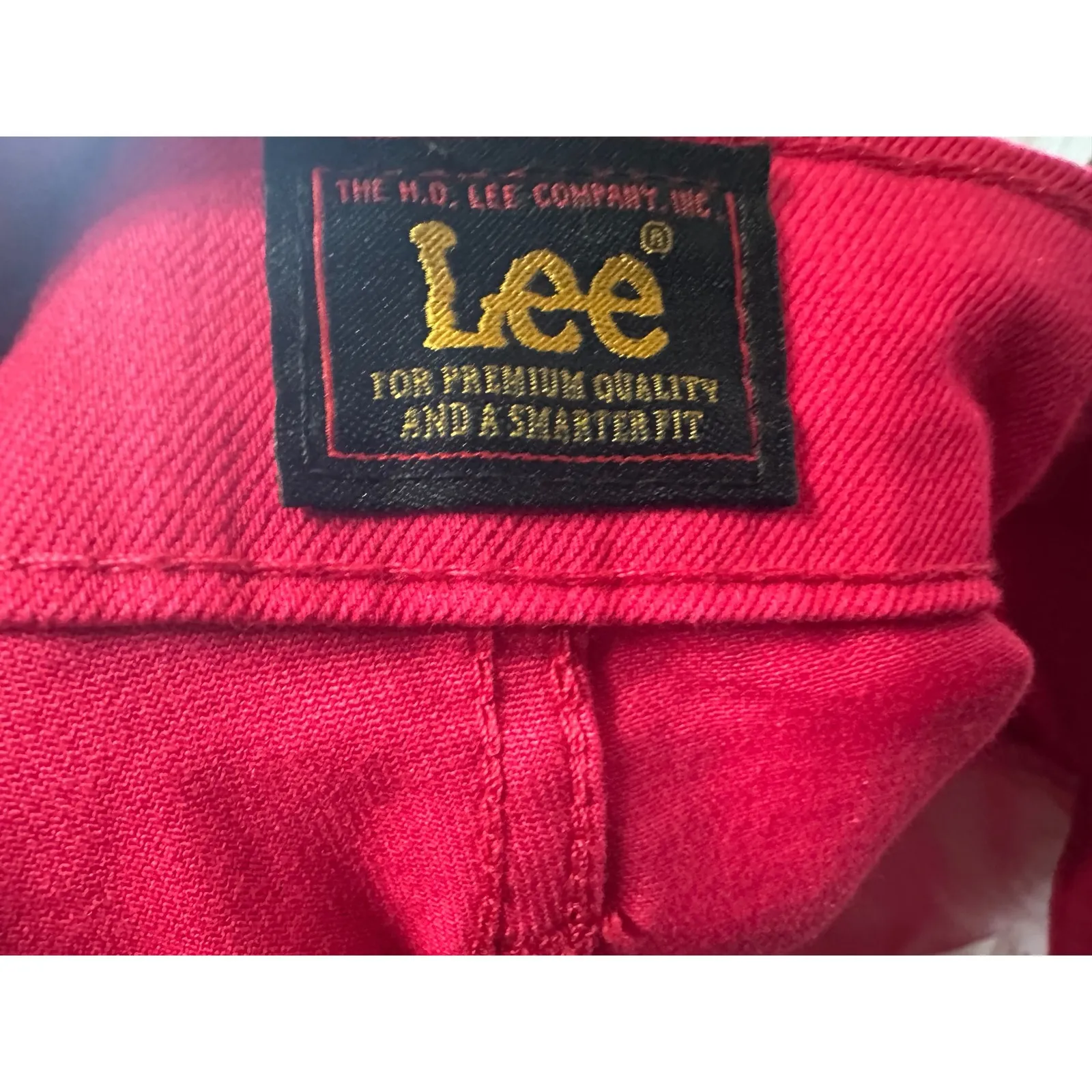 Lee Hot‎ Magenta Mid Rise 5" Inseam Denim Shorts Size 18M - Image 4