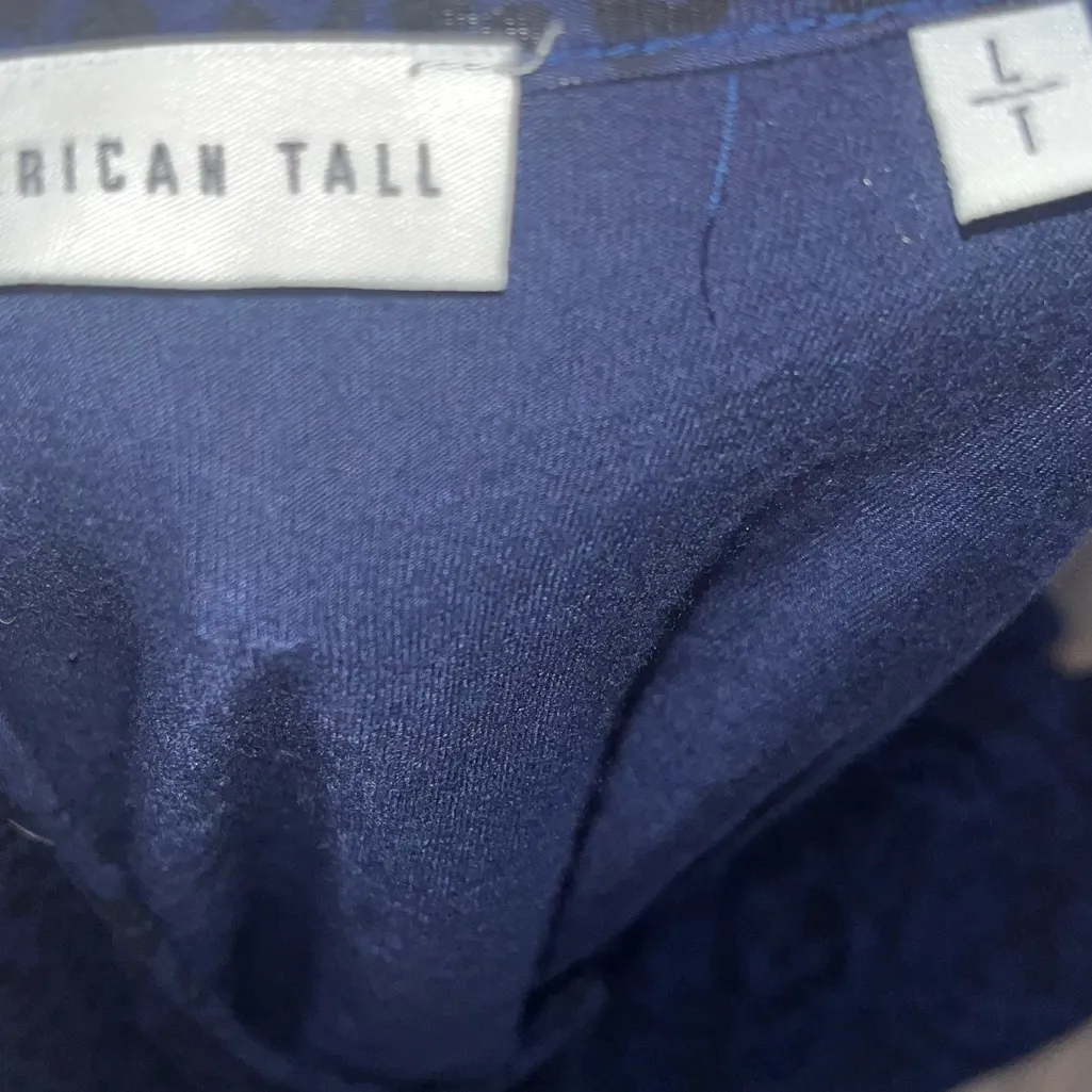 American Tall leopard wrap dress Blue Size undefined - Image 4