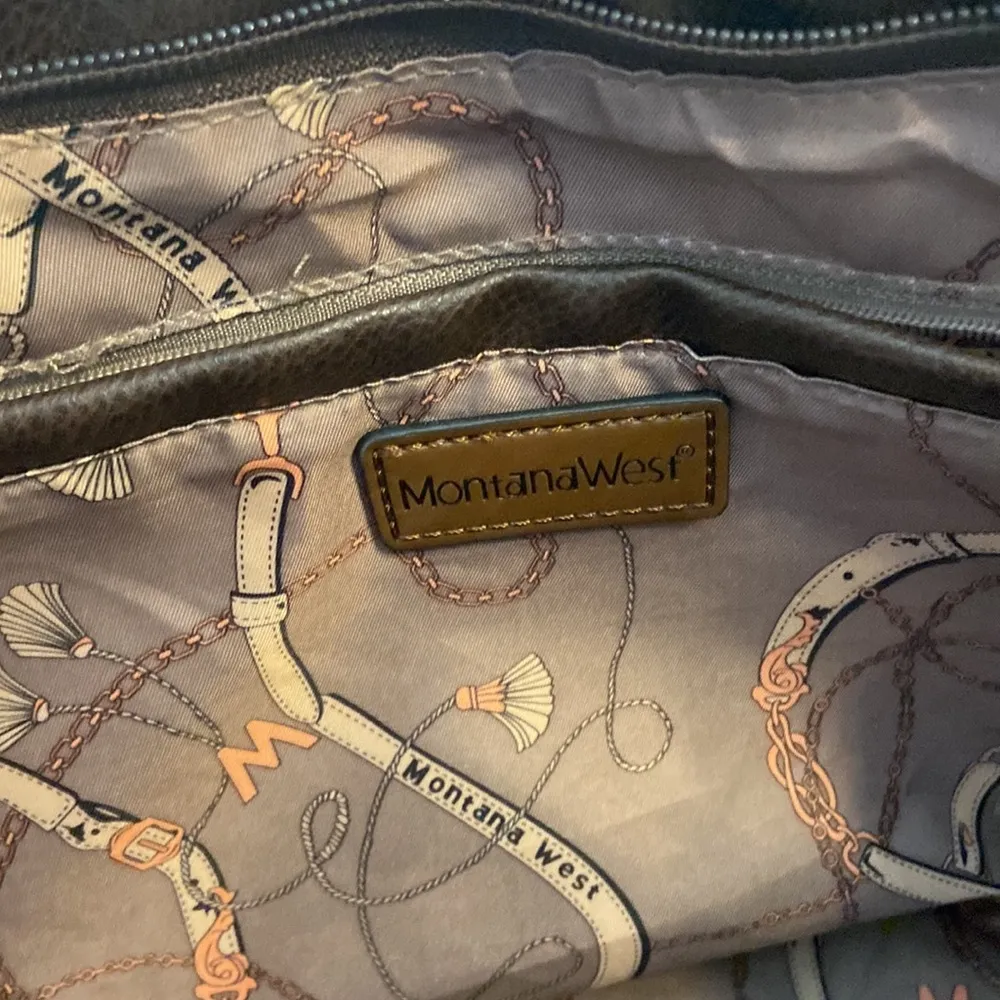 Montana West Brown and Tan  Tote Bag excellent condition see all photos - Image 6