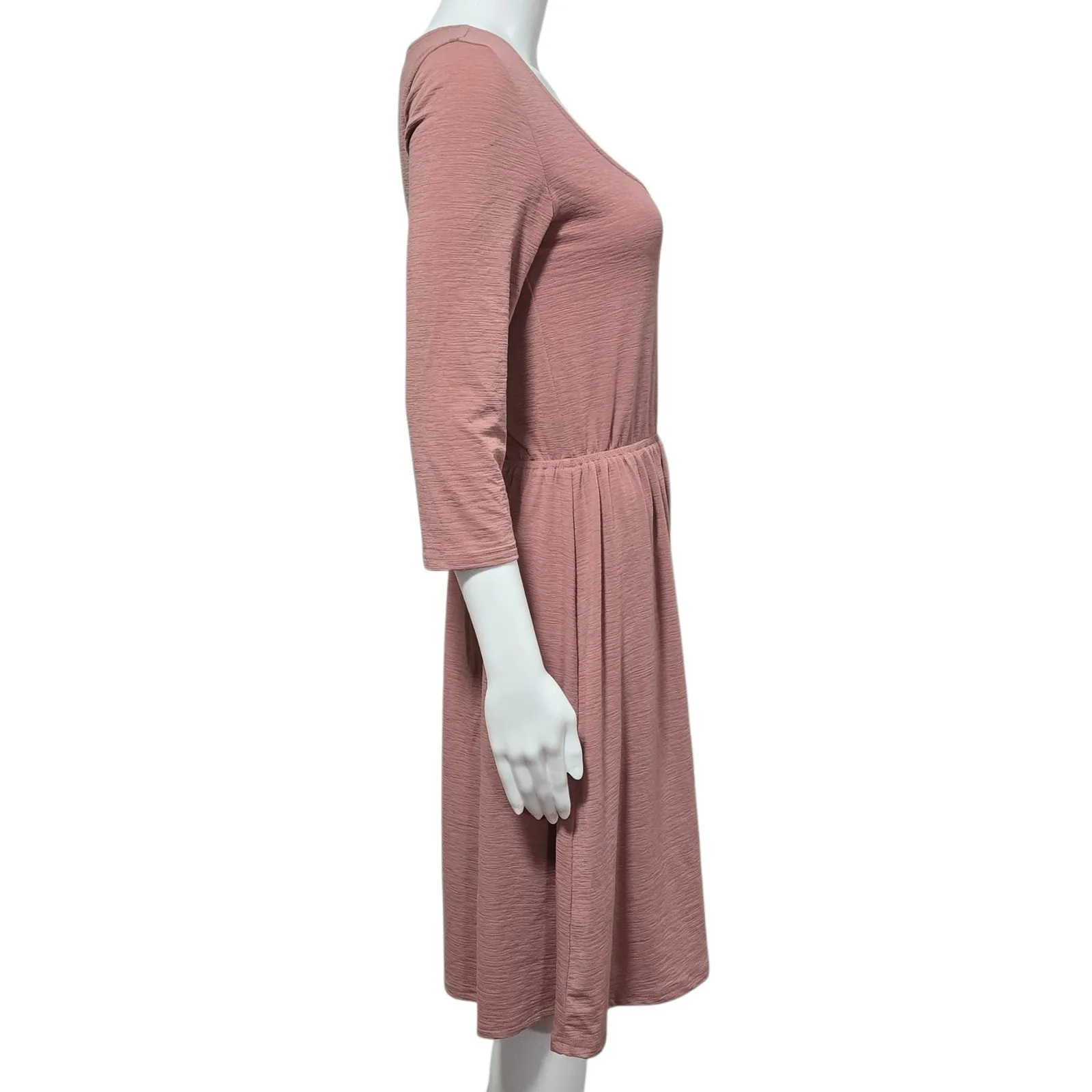 Anthropologie ANAMA Mauve Daydreamee Aline Dress Size S Minimalist Feminine - Image 3
