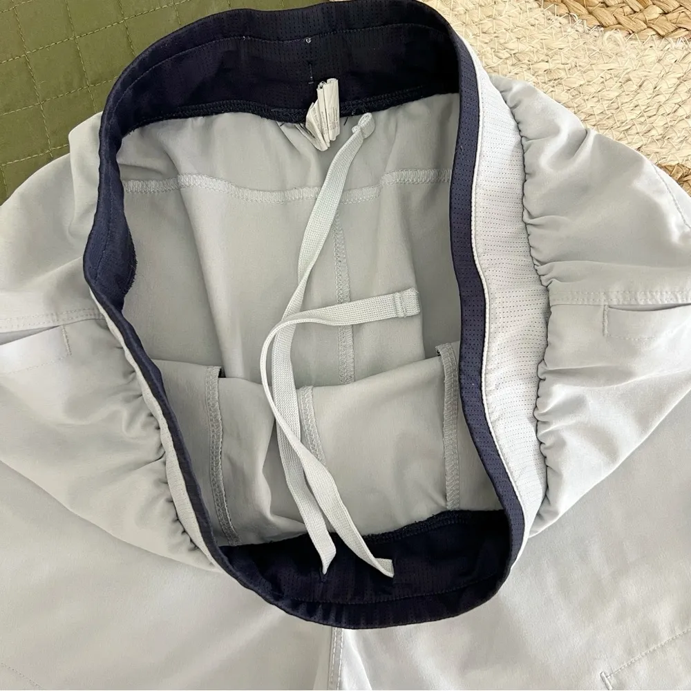 Fabletics Light Gray Athletic Shorts - Image 3