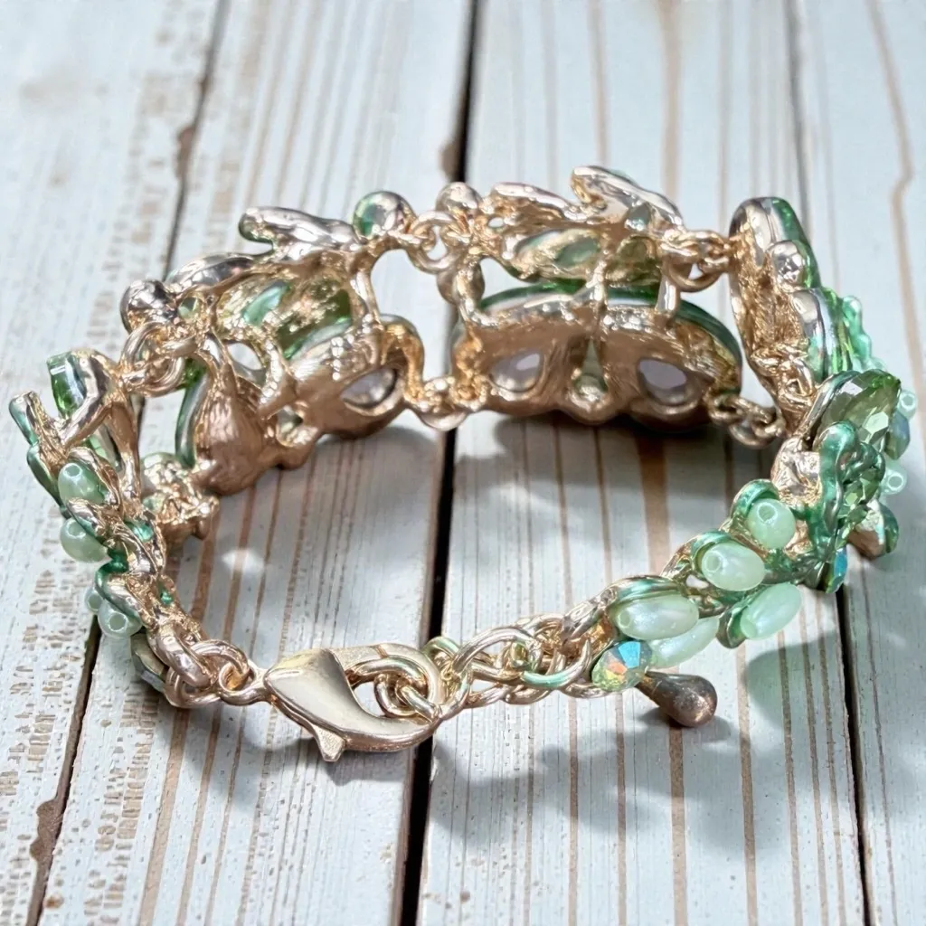 4 Piece Statement Necklace Jewelry Set New Green - Image 5