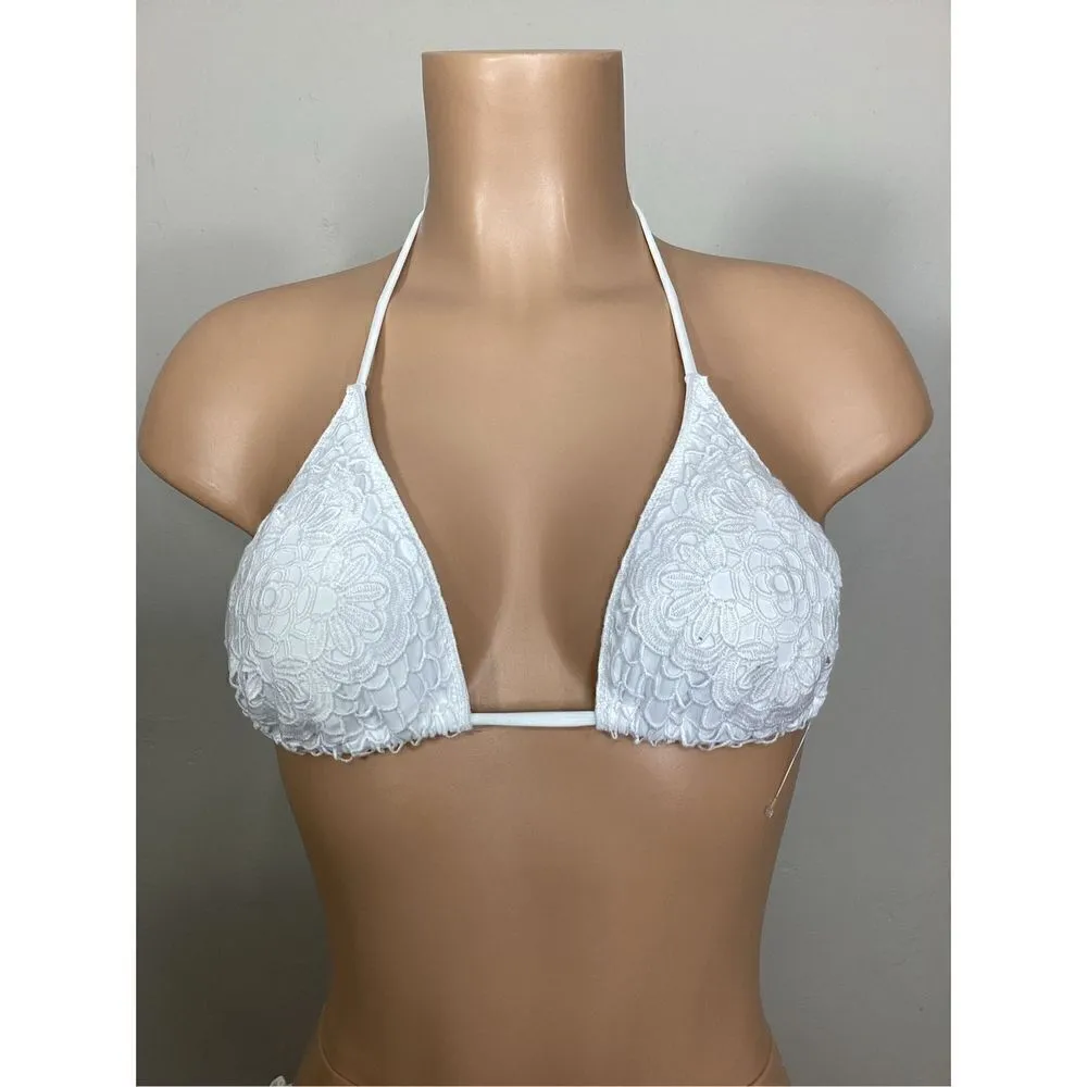 New. LUXE white lace bikini. Medium. Retails $149 - Image 6