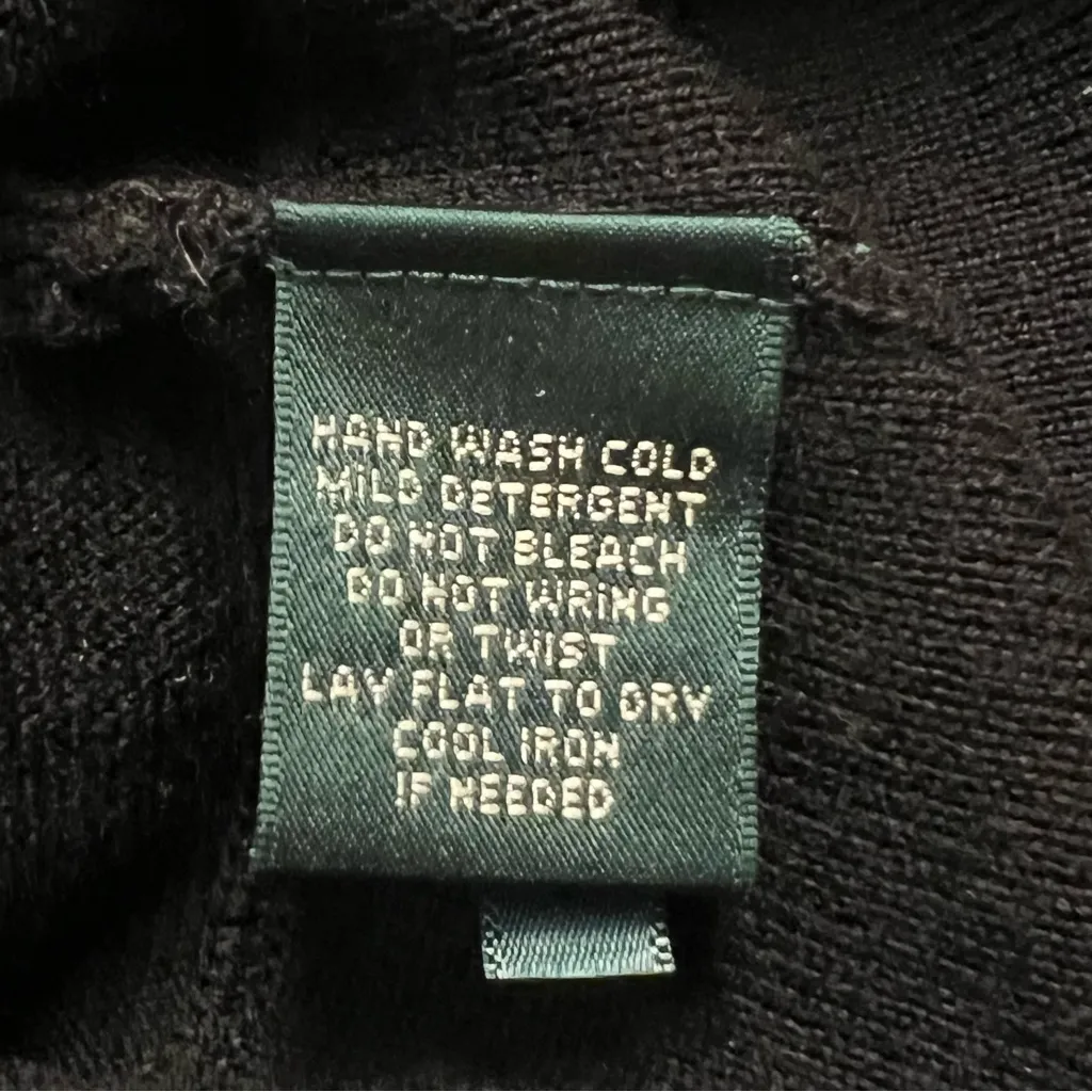 Lauren Ralph Lauren Womens Merino Wool Sweater Size L Capsule Minimalist Neutral - Image 7