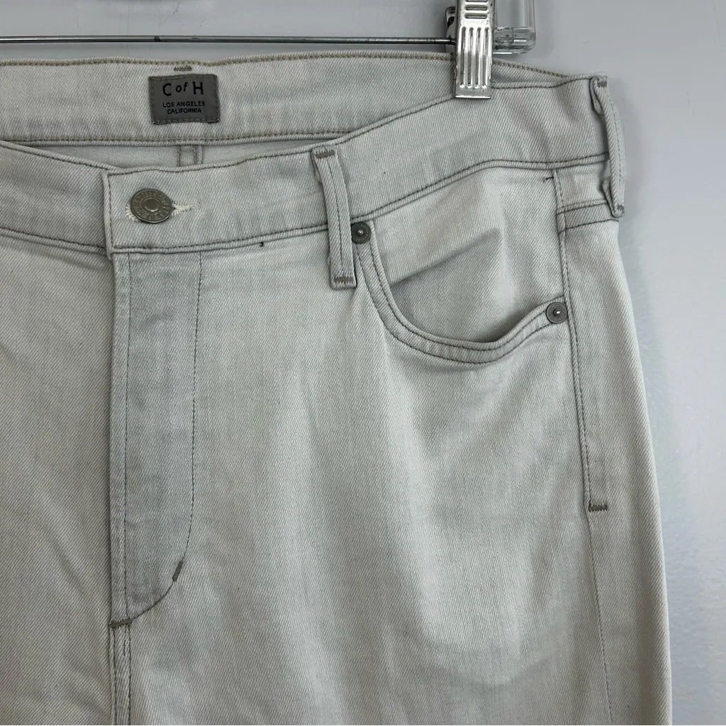 Citizens of Humanity Cara High Rise Cigarette Ankle Grey Denim Jeans Size 32 - Image 6