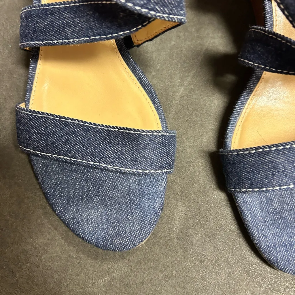 Talbots Denim Strappy Sandals - Image 3