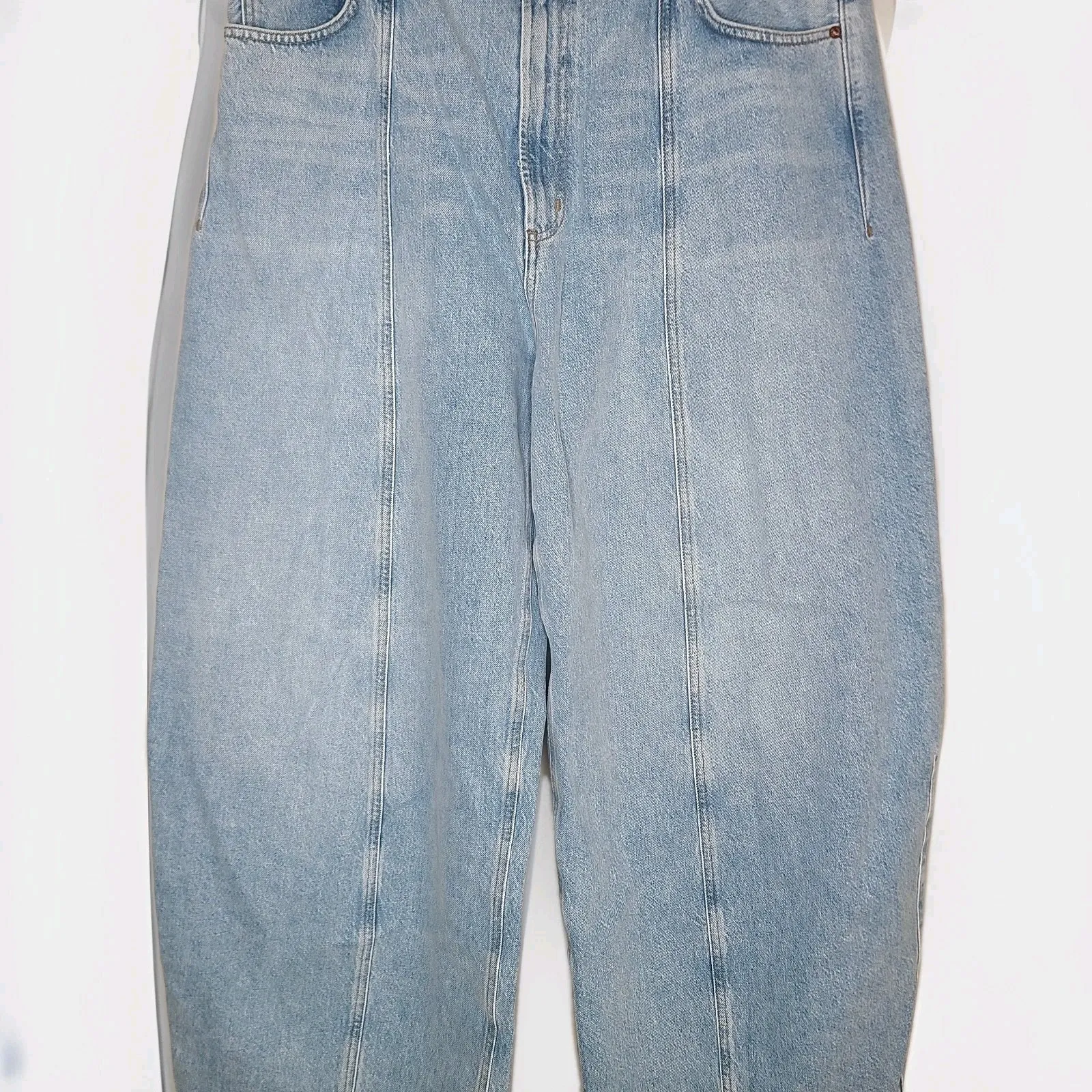 Agolde Kristen Jeans Curved Leg High‎ Waist Woman Exposure Blue Size 34 - Image 5