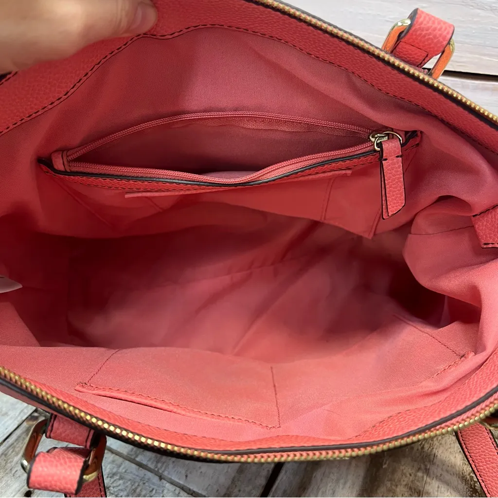 Vintage Liz Claiborne Pink Faux Leather Shoulder Bag Purse Y2K Retro Everyday - Image 7