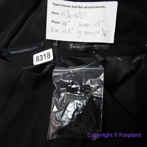 New! White‎ House Black Market Convertible Strapless Split-Leg Jumpsuit, size 4P - Image 15