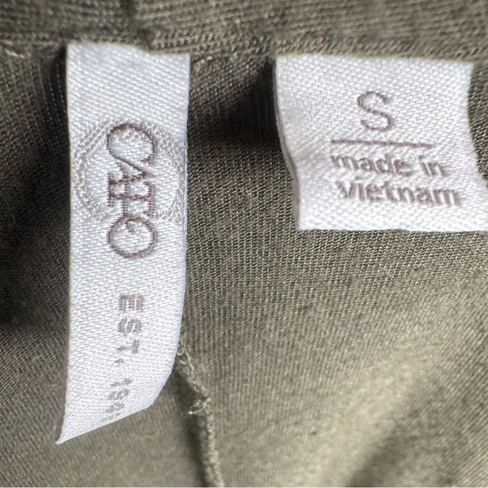 Cato army green faux wrap top size small - Image 4