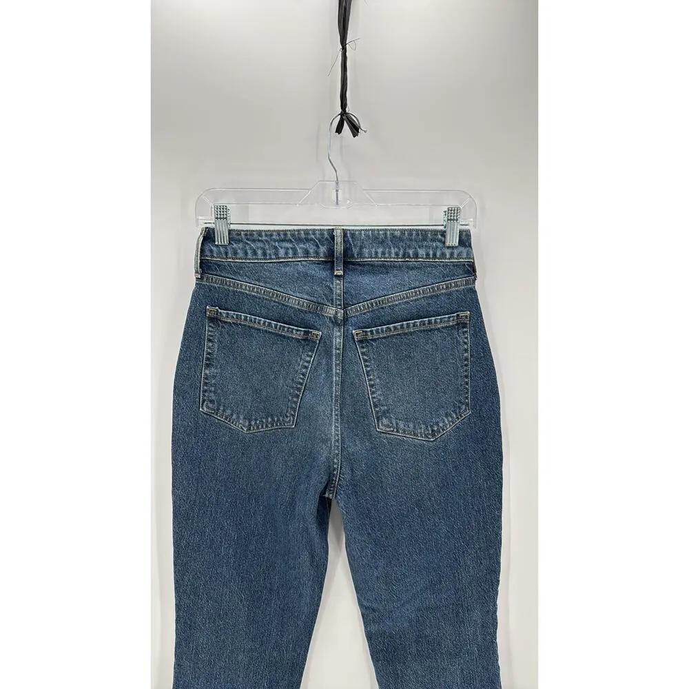 Old Navy extra high rise kicker boot button fly secret smooth pockets size 2 - Image 6