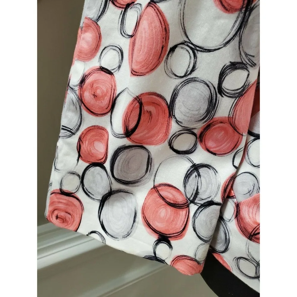 Andre Oliver Women's Multicolor Cotton Long Sleeve Three Buttons Jacket Size 12 - Image 5