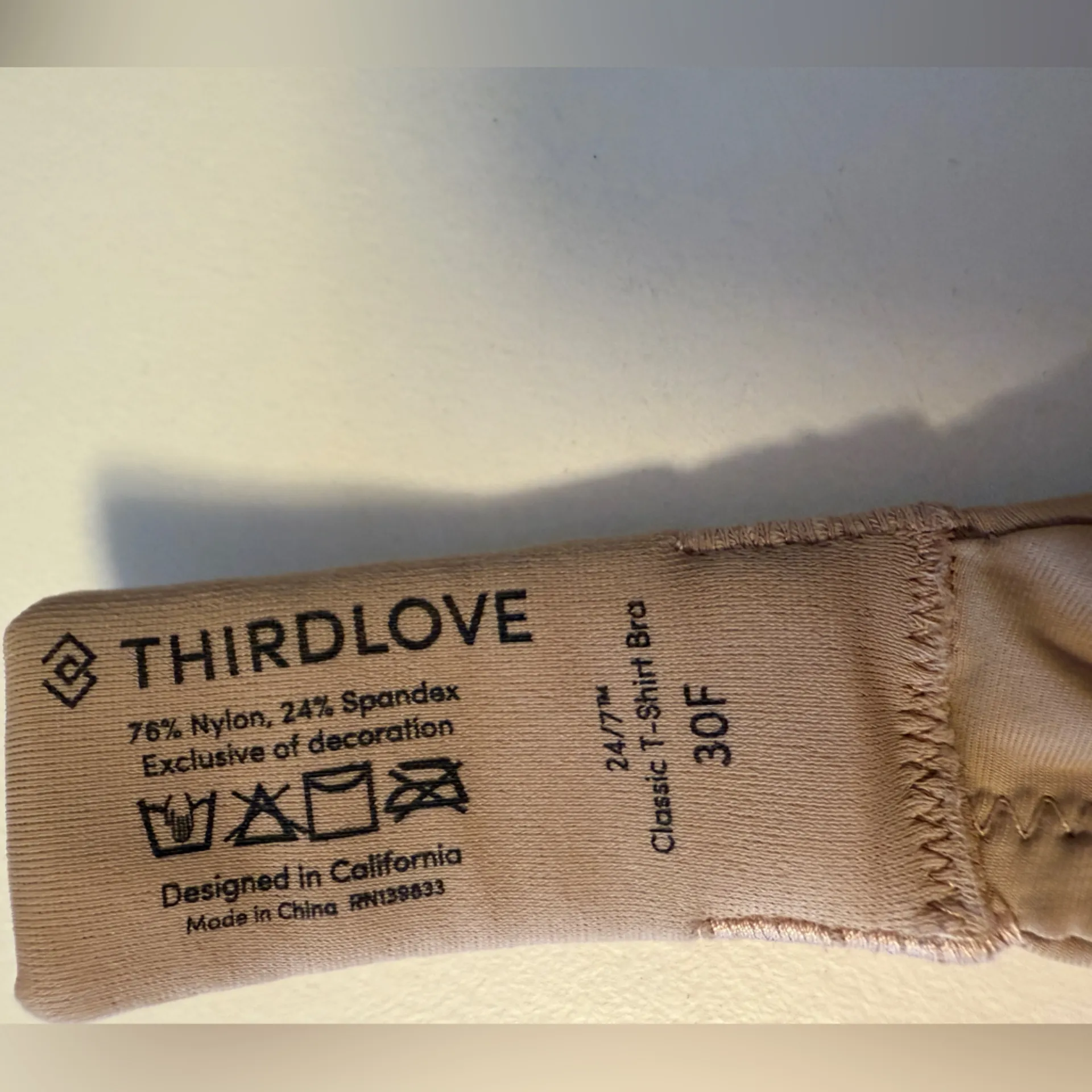 Third Love 24/7 Classic T Shirt Underwire Bra Trio Taupe Cocoa Black 30F - Image 3