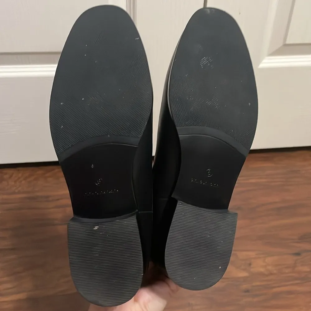 💖 PinkPunkPlank Black Leather Chelsea Boots with Moon Detail Size 8 - Image 5