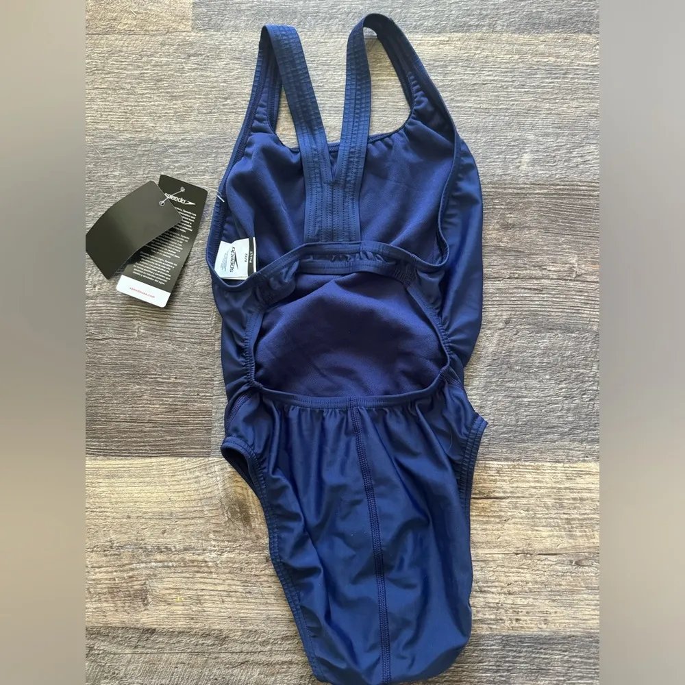 NWT Speedo Swim Pro LT Women's Swimsuit Bathing Suit swim Navy 6/32 - Image 5