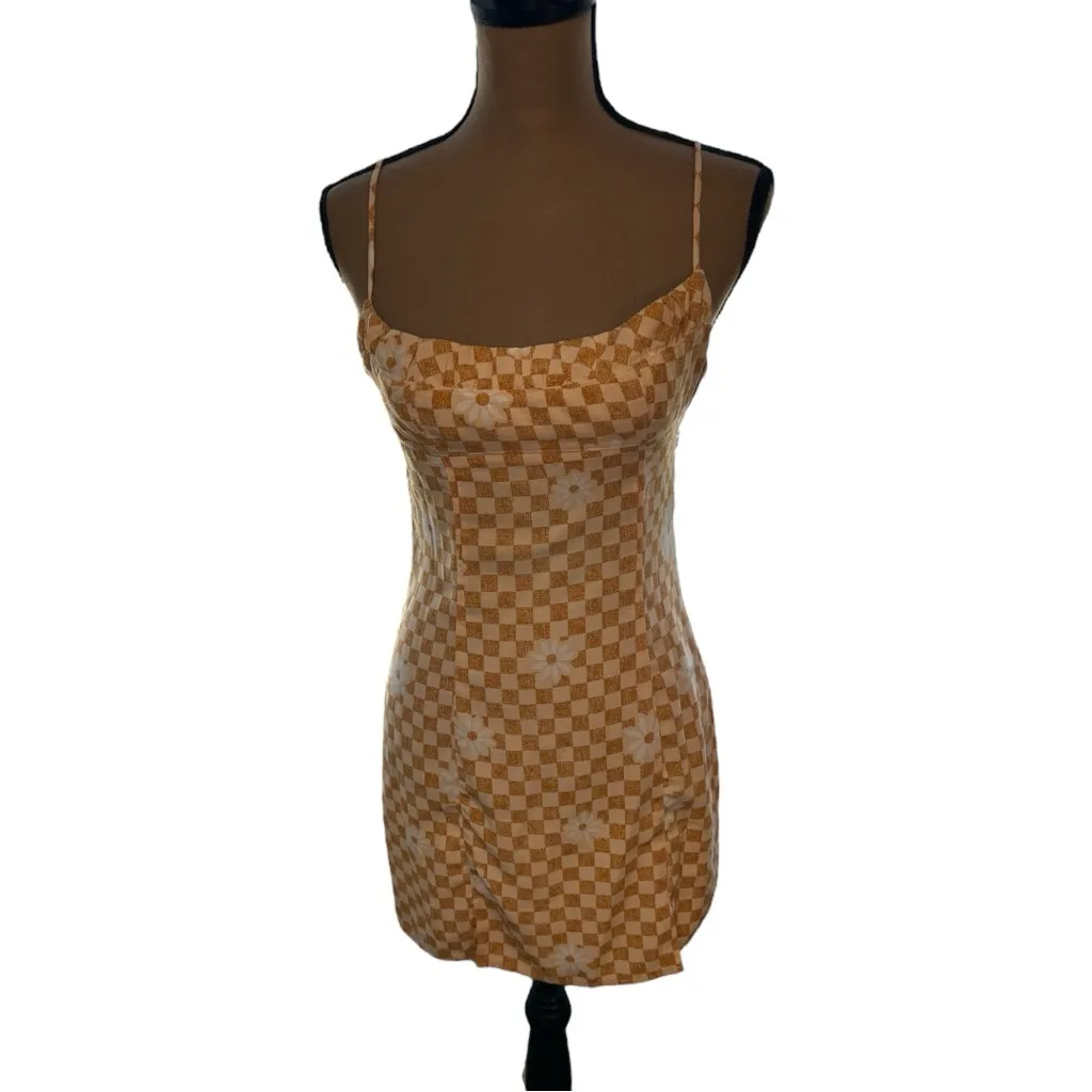 Urban Outfitters Daisy Dress Womens Small Yellow Floral Festival Y2K Cottagecore - Image 4