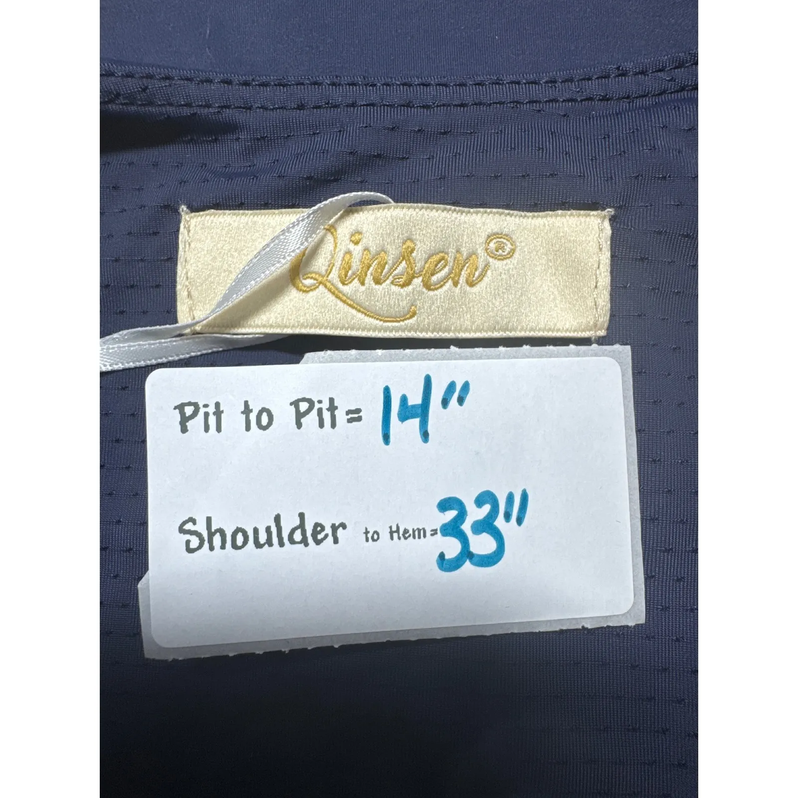 Qinseen Blue Mini Dress Sleeveless Fit & Flare Party Cocktail Casual Medium - Image 3