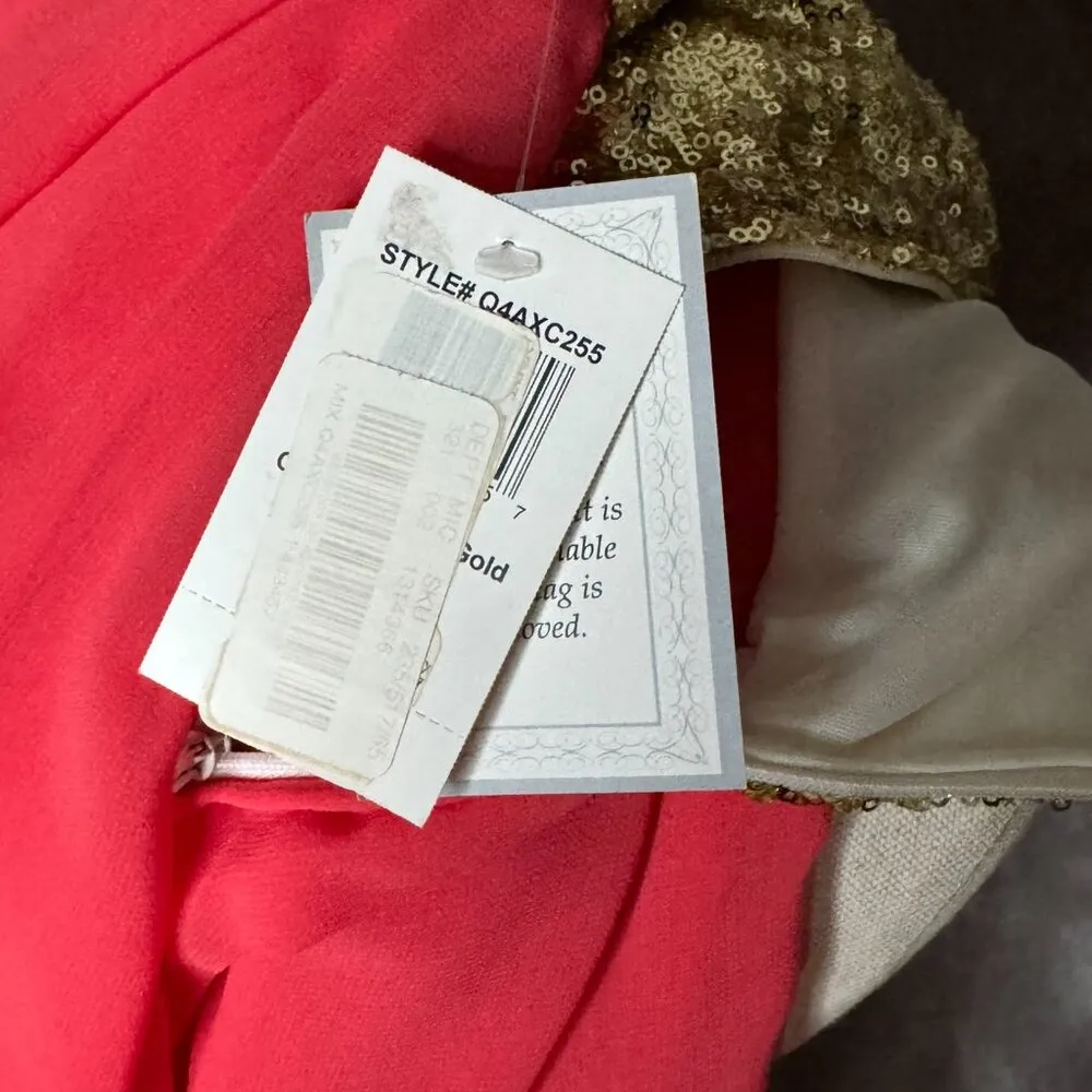 NEW Juniors B Darlin Sequin Halter Mini Dress Homecoming Prom Dance Sz 1/2 New - Image 8