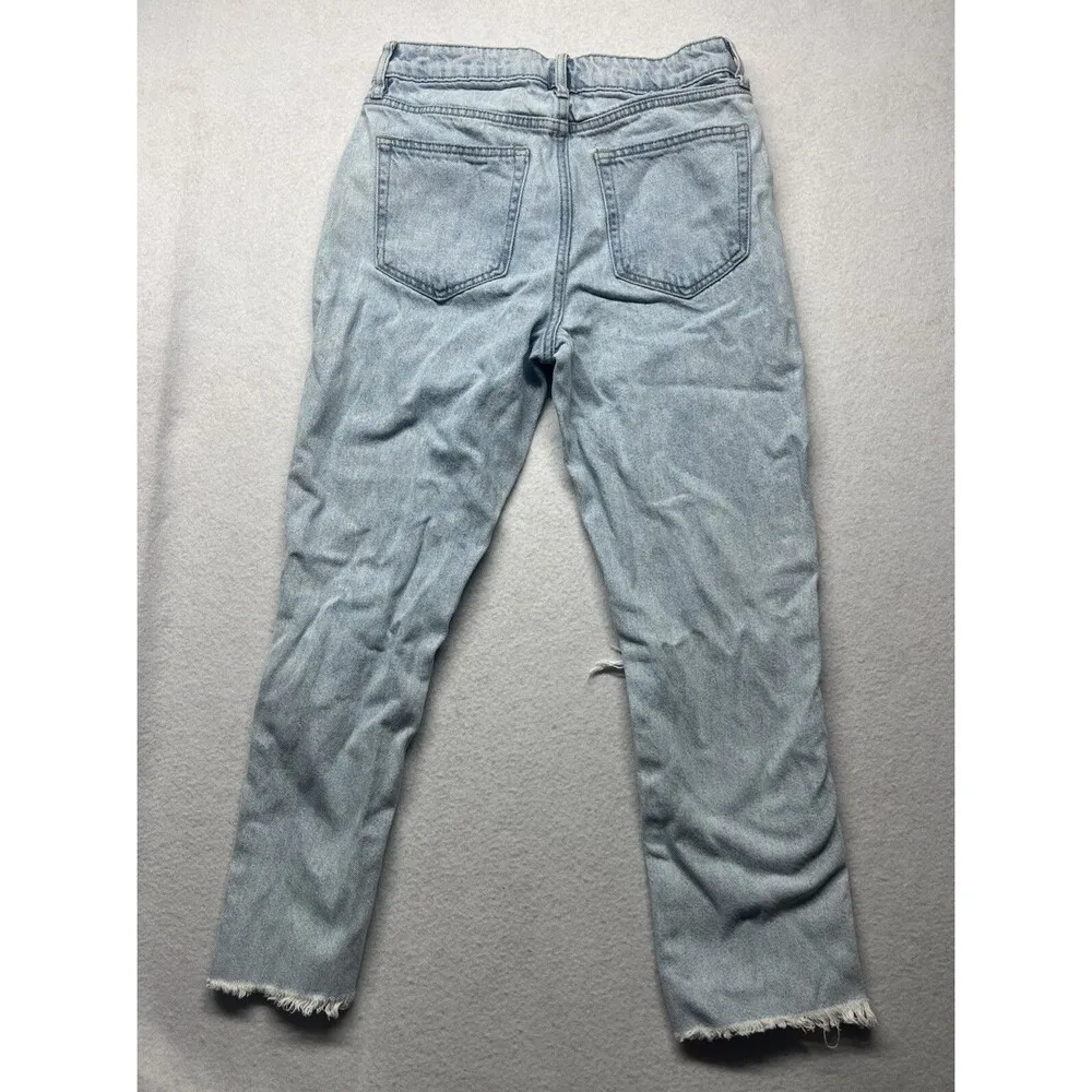 Altar'd State Jeans Womens Size 26 Destroyed Cut Off Ankle Premium Blue Denim - Image 4