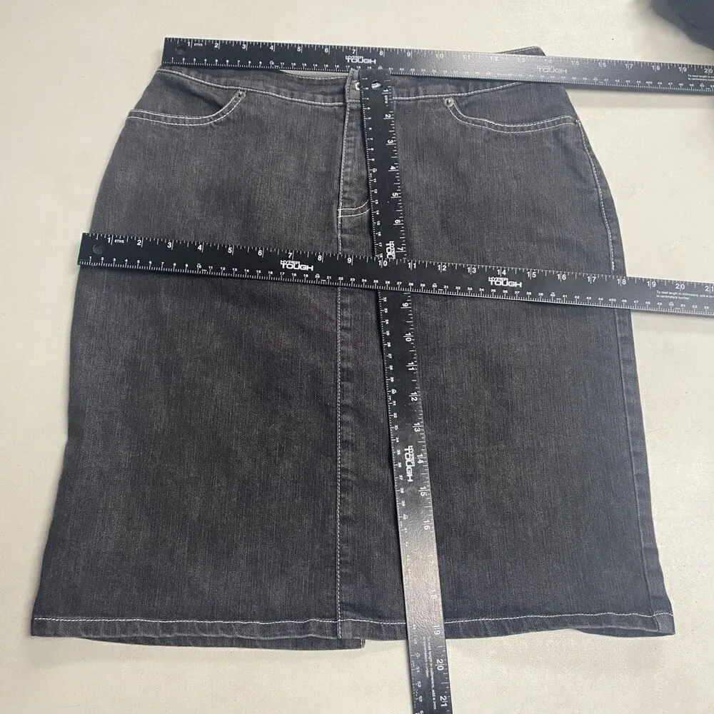 PENDLETON Women’s Dark Wash Denim Jean Pencil Straight Skirt Size 6 - Image 11